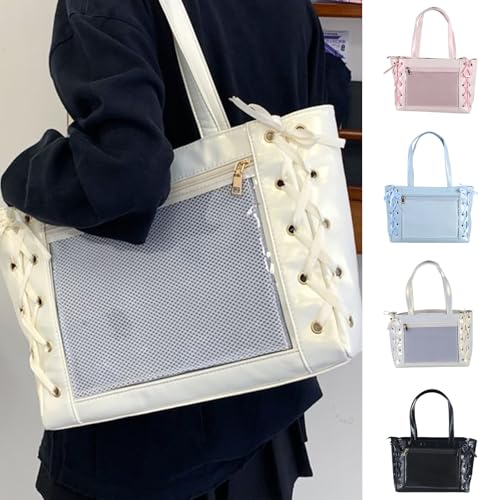 Japanese Anime Itabag Bag Large Capacity Girl's Shoulder Handbag with Reinforced Bottom Panel Underarm Bags for Student2