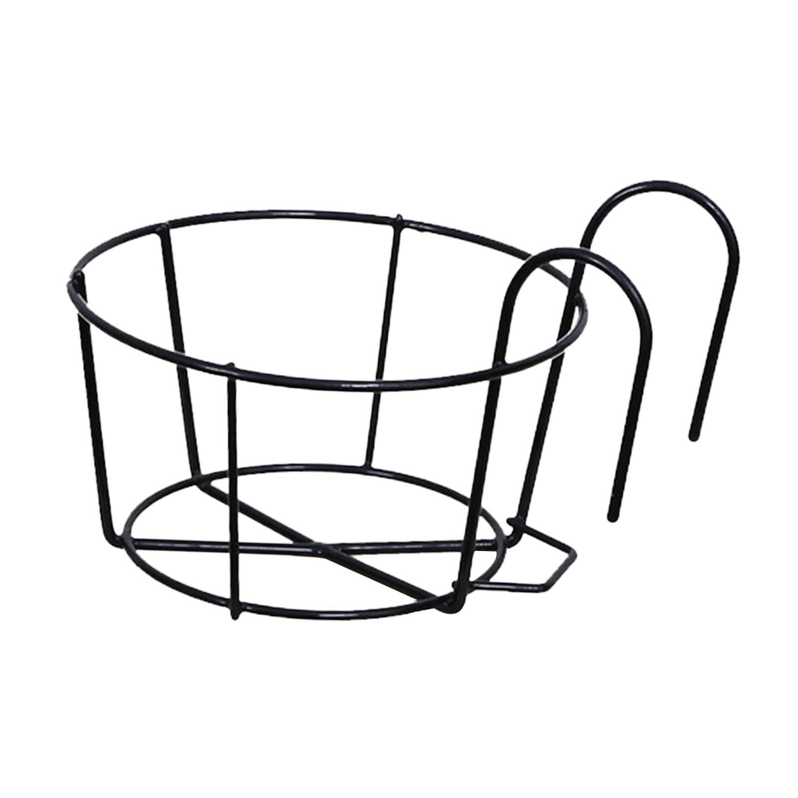 mophrati Without Any Hardware Iron Hanger Shelf For Plants Black 20cm