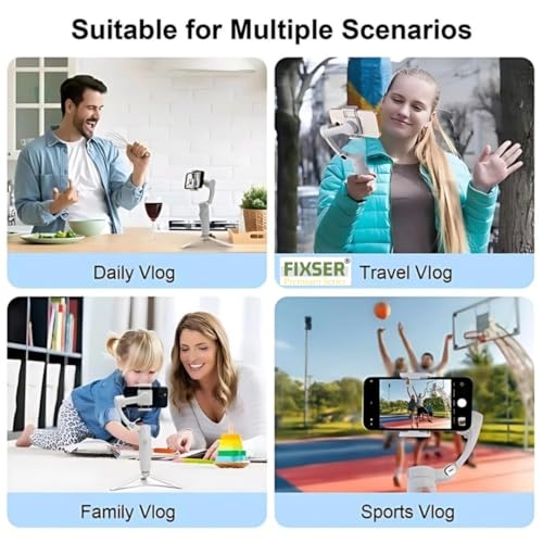 Image of M1 Gimbal Stabilizer for iPhone, Android, Built-in Face Tracking Feature, Ultra-Light, Fixser Gimbal,Active-Track 7.0,One-Tap Edit,Phone Mode Vlogging Stabilizer YouTube Video