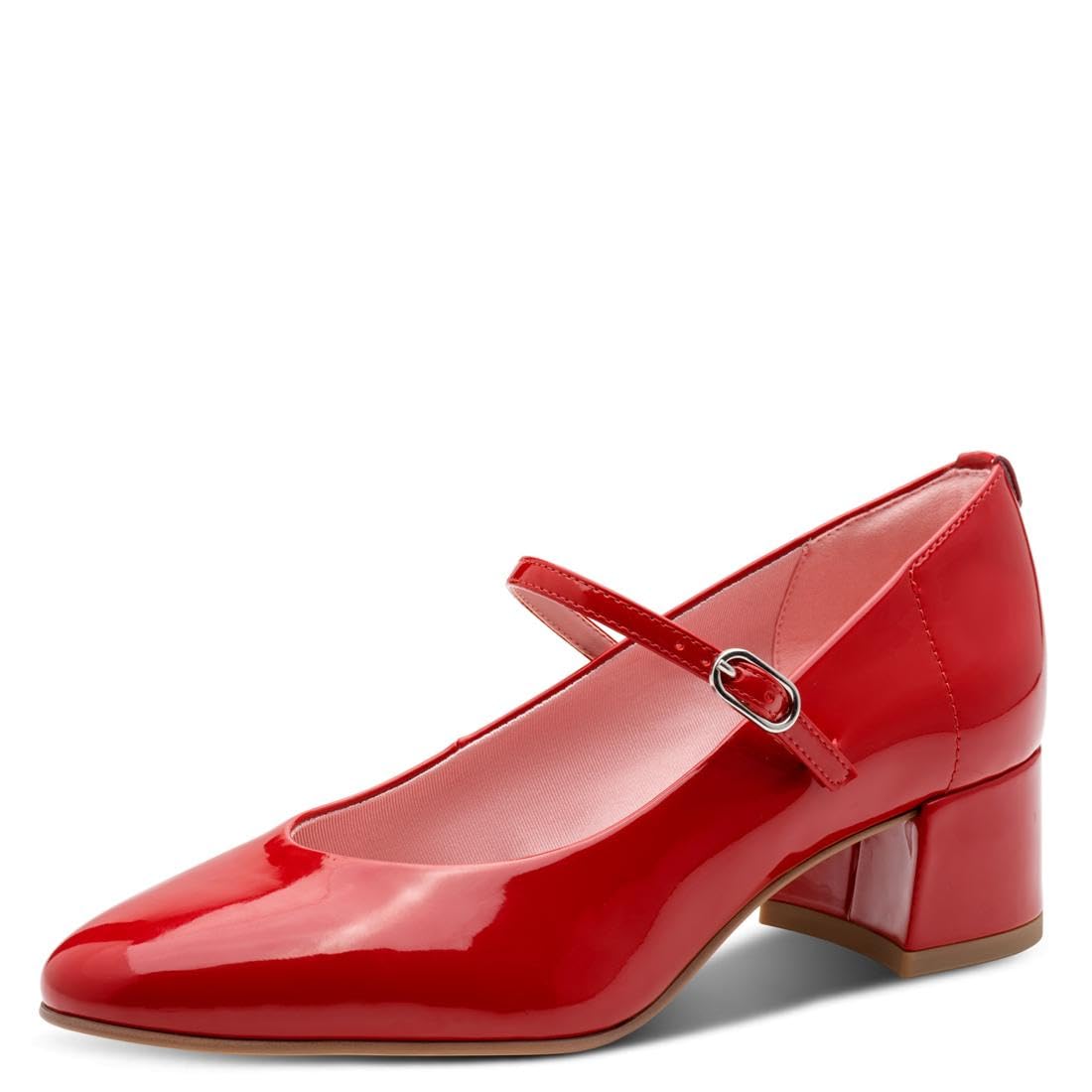Tamaris Women's pumps with block heel red 5 UK