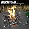 Skyflame High Luster 10-Pound Fire Glass for Fire Pit Fireplace Landscaping, 1/2-Inch Bronze Reflective Reflective #3