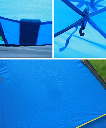 Carpa impermeable para camping 3-4 personas doble capa miniatura 7