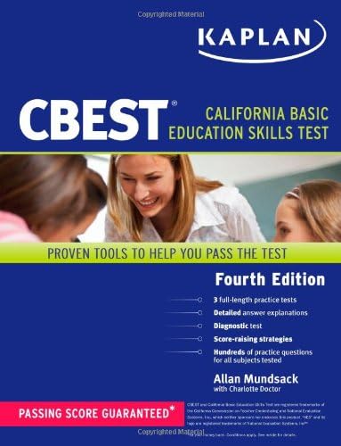 Kaplan CBEST (Kaplan Test Prep) Fourth Edition