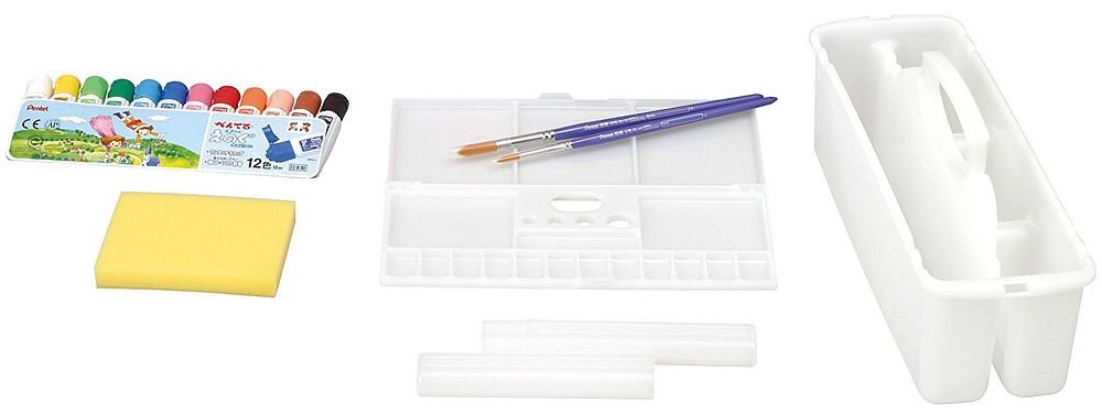 Amazon.co.jp: ぺんてる 絵の具セット スケッチセット ピンク ZST21-P1