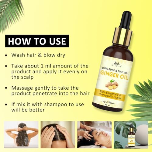 Image of INTIMIFY Ginger Oil For Hair Growth for Women & Men (30 ml)
