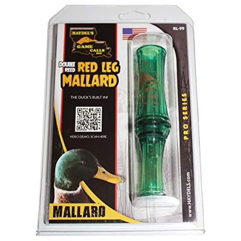 Haydel's Game Calls Inc. RL-99 AMZ Redleg Mallard Duck Call for Hunting Cover