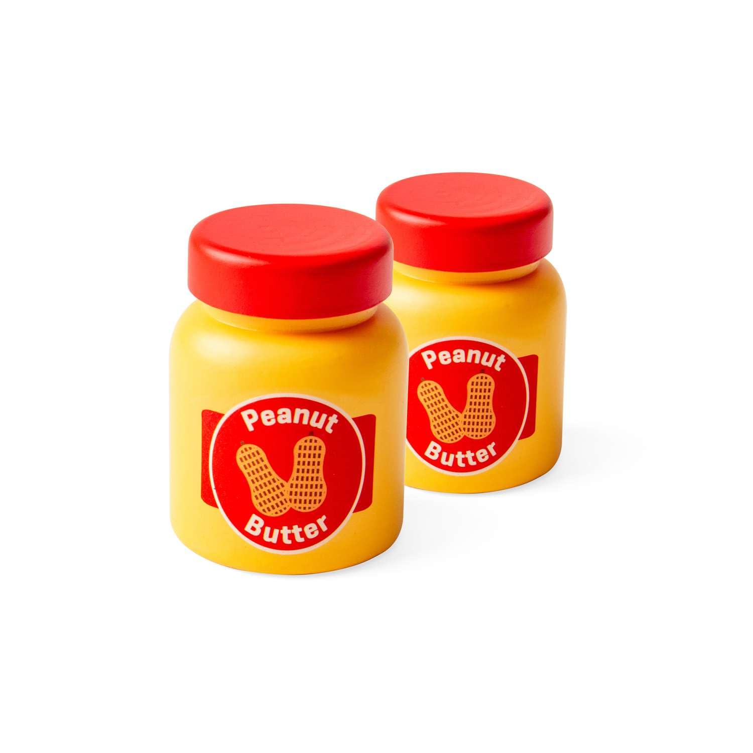 Bigjigs Toys Peanut Butter Spread, 2 Pack Wooden Play Food