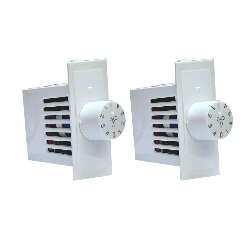 Buy HiPLASST Switch Modular Step Type Fan Regulator4 Step (White