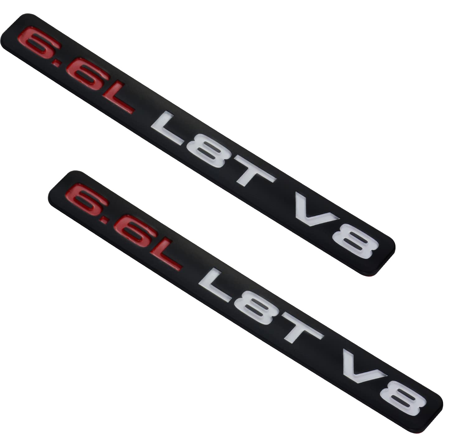 Amazon.com: Pair Set 6.6L L8T V8 Liter Gas Emblems 3D Engine Hood