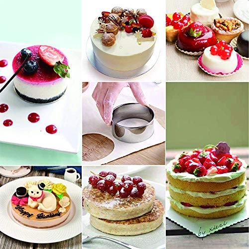 12 Pieces Round Cookie Biscuit Cutter Set,Graduated Circle Pastry Cutters,18/8 Stainless Steel Cookie Cutters And Donut Cutter Ring Molds #TOP5