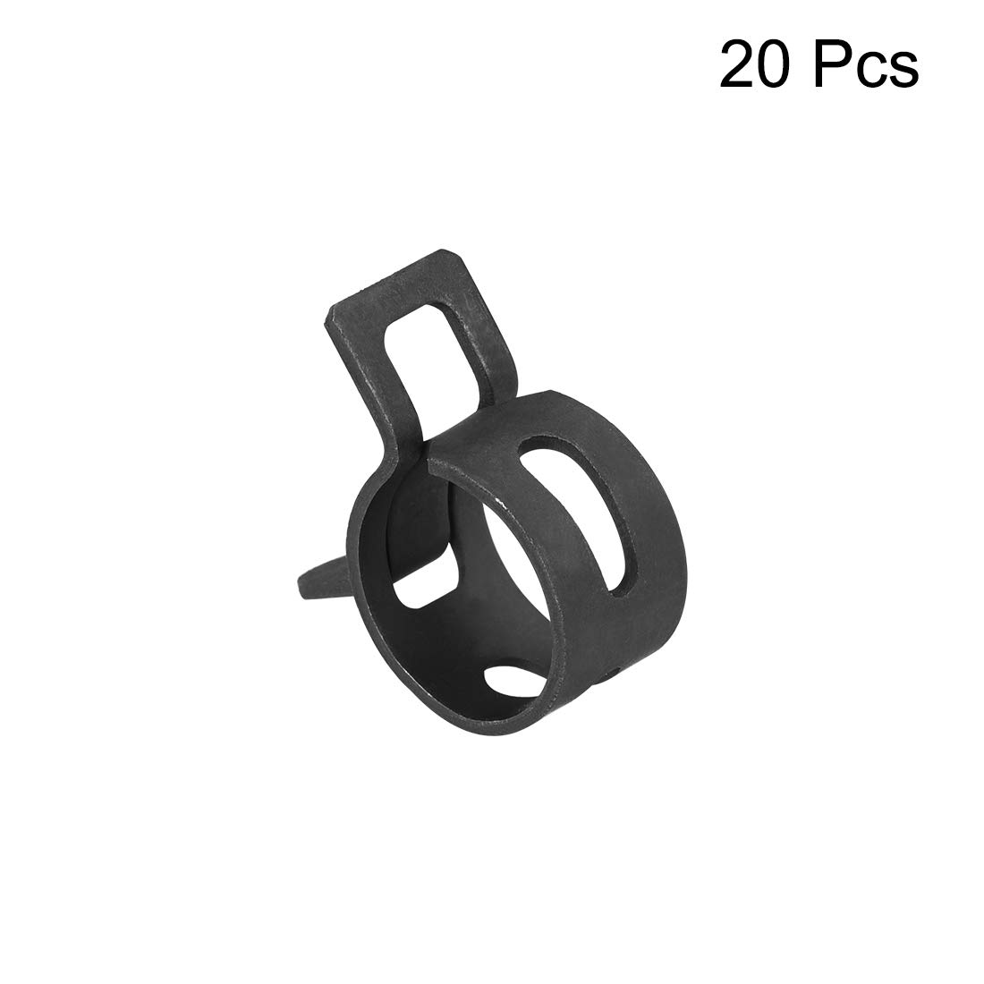 Uxcell 10Pcs Spring Band Hose Clamps - 11mm Inner Diameter For 11.5-12.2mm OD Fuel Line Silicone Tube, Manganese Steel - View #2