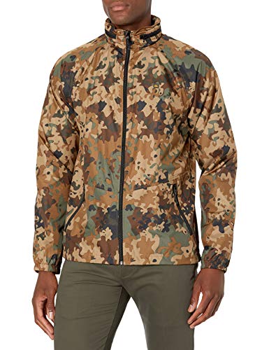 Quiksilver Waterman Men's Shell Shock Jacket, Dull Gold Outdoor Camo, L
