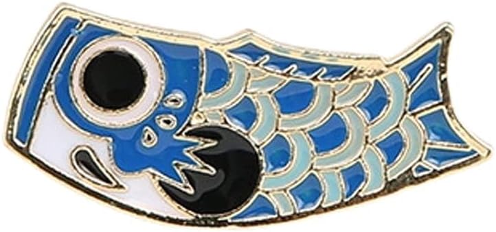 Koi Brooch Cartoon Cute Carp Wild Retro Buckle Big Pin Accessories