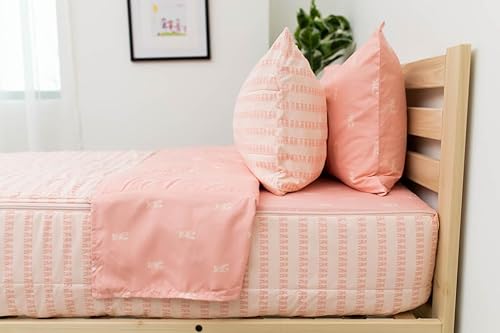 Miniatura 3 de Beddy's Nod & Winks - Juego de ropa de cama para niños, tamaño individual, Twinkle Toes, juego de 3 piezas rosa con funda de colchón con cremallera,