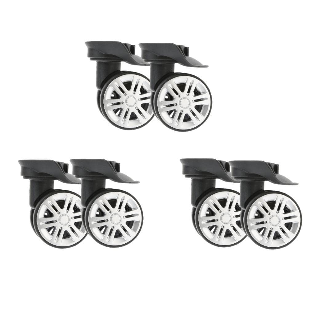 Baoblaze Black Replacement A19 Dual Roller Wheels (3 Pairs)