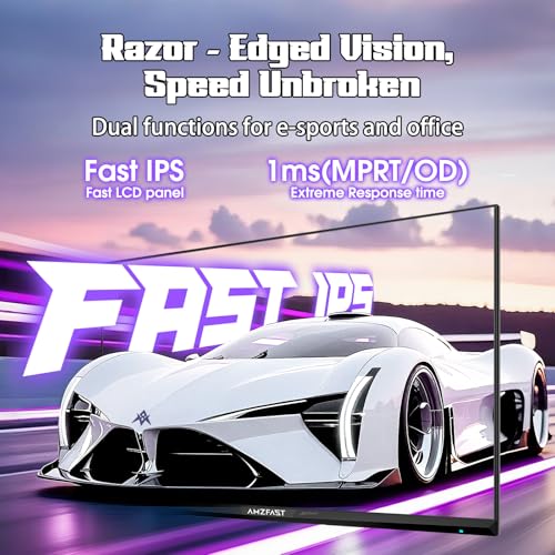 Image of Amzfast 27 inch 1440P 200Hz /180Hz White Gaming Monitor, 2K QHD (2560 x1440),MPRT 1ms Fast IPS | HDR400 & TUV Rheinland Eye Care & 12 Months Exchange (HDMI & DP Cable)