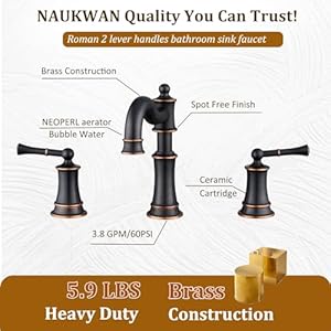 Bathroomsinkfaucetromanstlyerotatedspoutvanitybasinfaucets3hole2handle8inchwidespreaddeckmountbrassfaucetforsinkwithoverflowpopupdrainoilrubbedbronzenl2204orb  Urban Country Home Decor Bathroom sink faucet roman stlye rotated spout vanity basin faucets 3 hole 2 handle 8 inch widespread deck mount brass faucet for sink with overflow pop up drain oil rubbed bronze nl2204 orb  urban country home decor