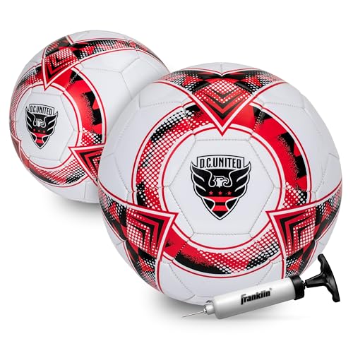 Image of Franklin Sports Official MLS Team Soccer Balls - Official Size 5 Soccer Balls - Regulation Size + Weight Soccer Ball for Kids + Adults - Boys + Girls Soccer Ball - Air Pump Included