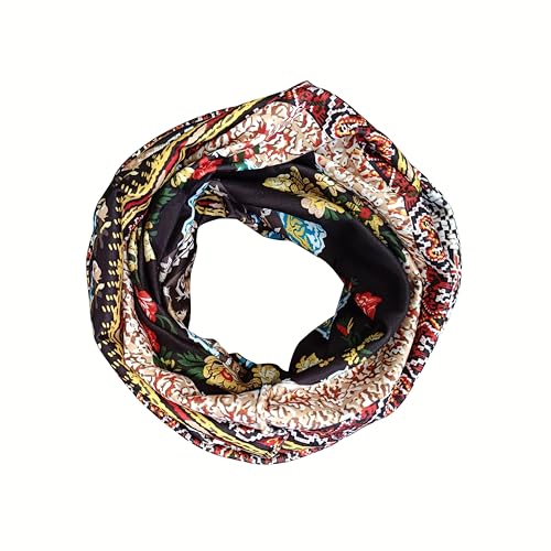 3 - Piece Set of Comfortable, Warm, Vintage Ethnic - Style Fashionable Elastic Large - Size Hat, Free size4