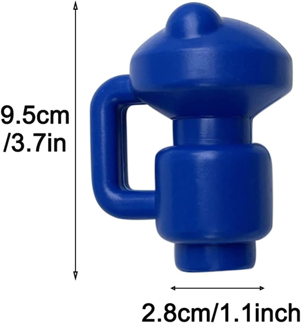 TFG - Ttfd 6 Pcs Trampoline Pole Cap, Blue Thickened Durable Universal Trampoline Enclosure Pole Cap, for Net Hook Trampoline Accessories