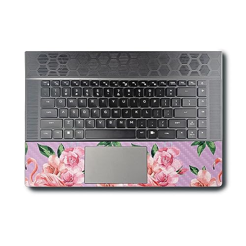 Image of MightySkins Carbon Fiber Skin Compatible With Alienware X16 R1 (2023) Full Wrap Kit - Flamingo Rose | Protective, Durable Textured Carbon Fiber Finish | Easy To Apply & Change Styles | Made in the USA