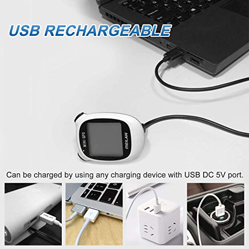 MEILAN M3 Mini GPS Bike Computer Wireless Cycling Computer Bicycle Speedometer and Odometer Waterproof Cycle Computer Bicycle Computer for Road Bicycle MTB Bicycle (White)