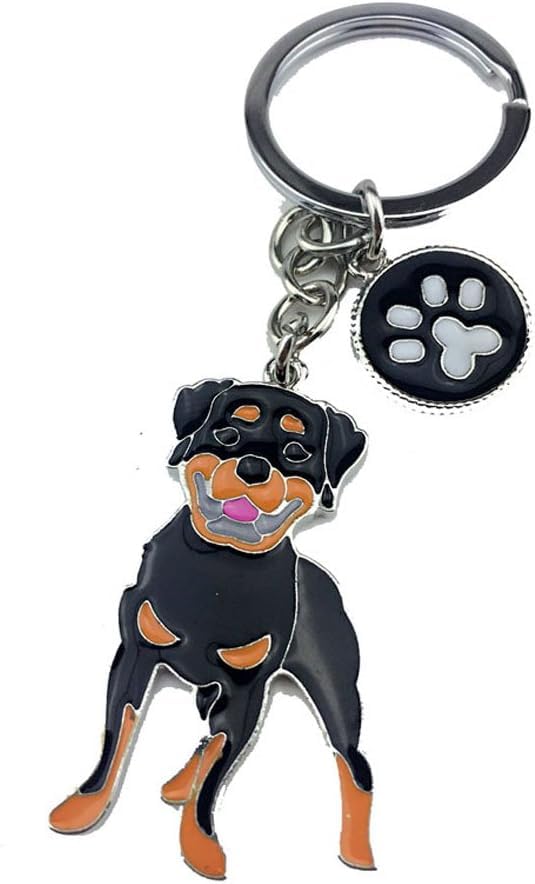 Fuqimanman2020 Corgi Golden Retriever Keychain Cute Dog Keychain Portable Car Keychain Gift for Pet Lovers Unisex