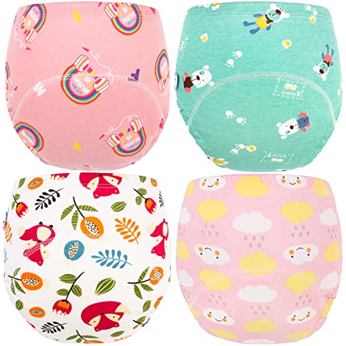 ORPAPA Lot de 4 pantalons d'entraînement pour bébé - Pour enfant - Pour entraînement - 1 à 4 ans, g, 3-4 ans Cover