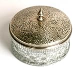 Cut Glass Powder Box