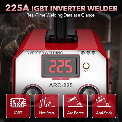 Image of Stick Welder, 110V /220V IGBT Inverter Welding Machine 225A