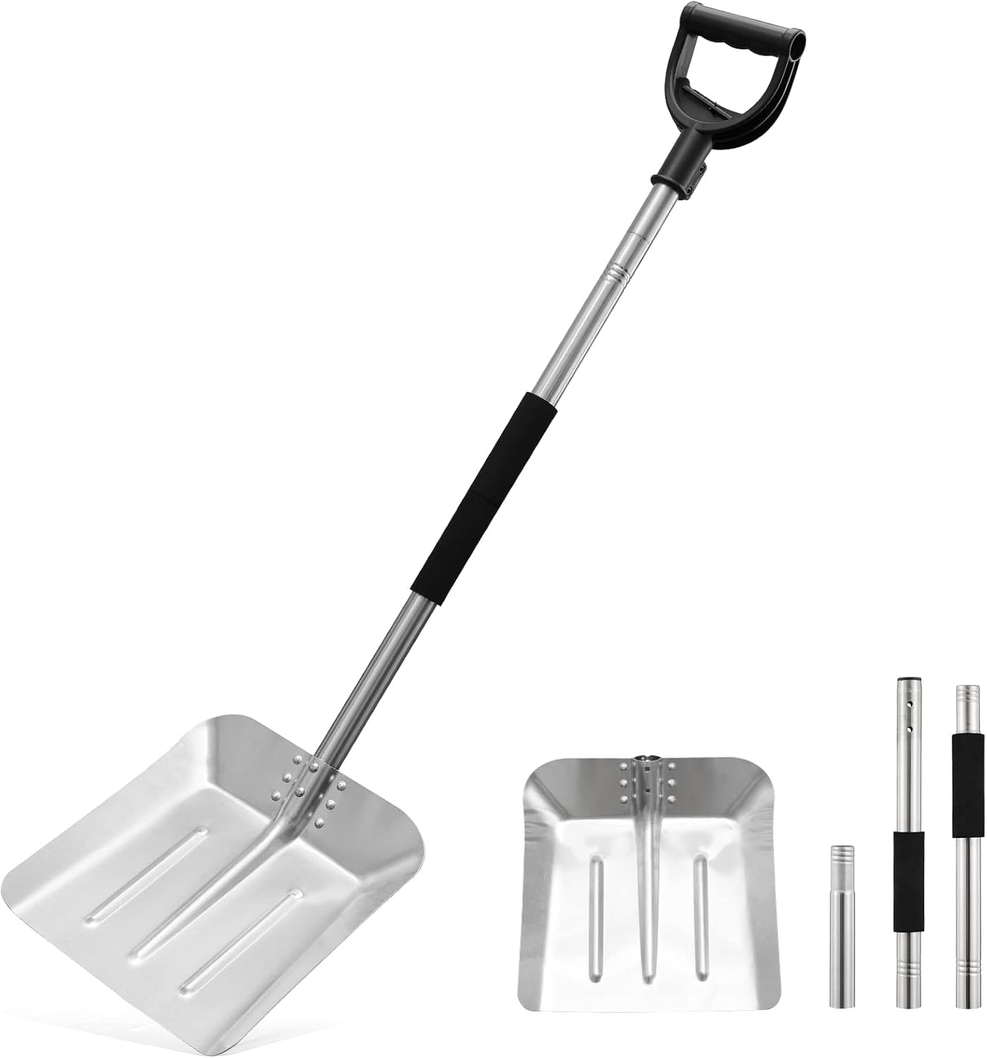 Snow Shovel for driveway50 inch Aluminum Stainless Steel