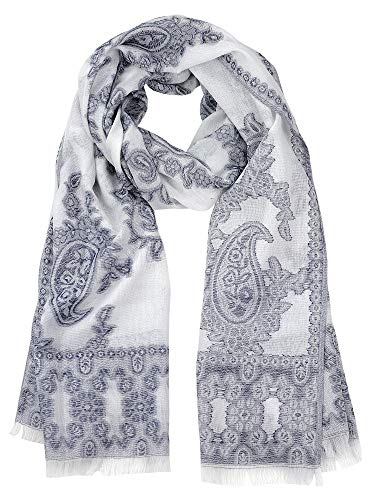 NYFASHION101 Women's Chiffon Soft Viscose Floral Paisley Pattern Scarf Shawl Wrap