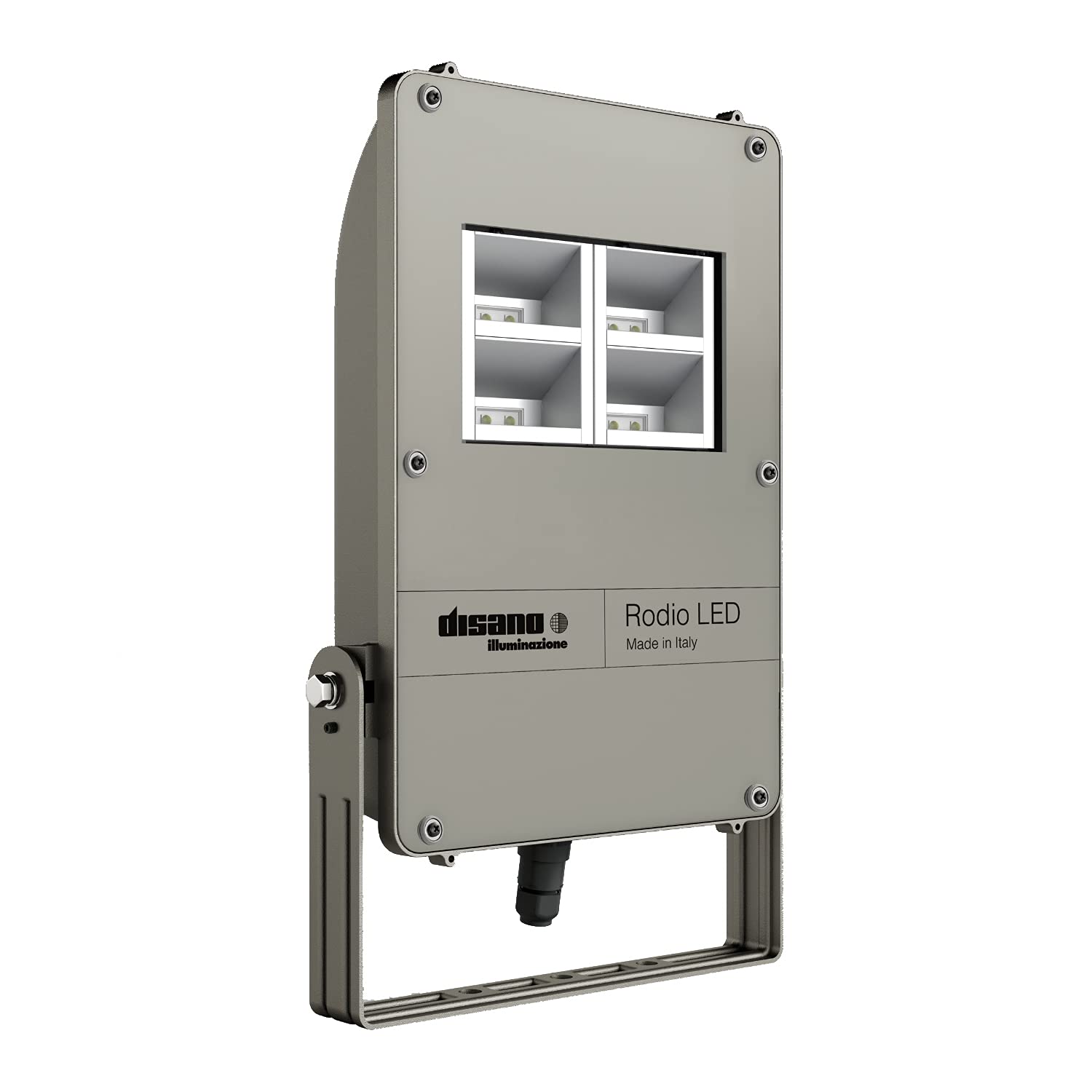 FARO PROIETTORE MODELLO 1894 RODIO LED Cablaggio CLD CELL 4000K 6375LM 60° asimmetrico 68W IP66 8,5x33,3x56,8 centimetri GRAFITE (riferimento: 41477300)