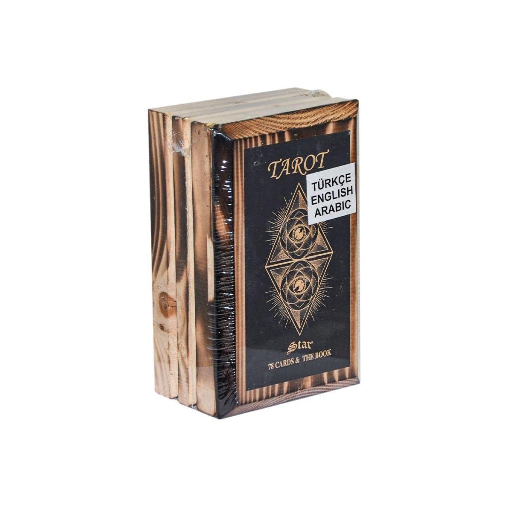 Star Oyun Aletleri Tarot Oyun Kartı Ahşap Kutulu