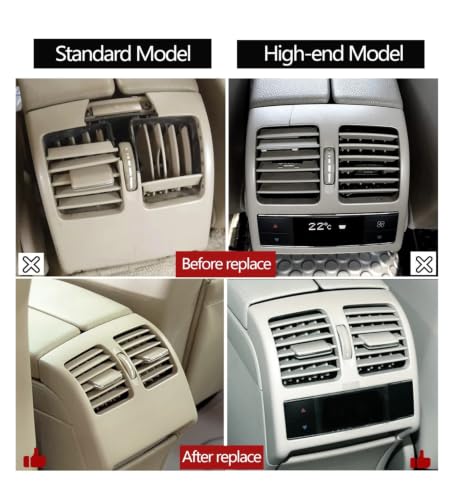 Grille d'aération arrière beige pour Mercedes W204 et W207 Classe C E - 4