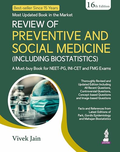 Image of Review of Preventive and Social Medicine (Including Biostatistics), 16 /E - A must have for all PG medical entrance exams (NEET PG, INI-CET, FMGE, NEET MDS, AIAPGET)