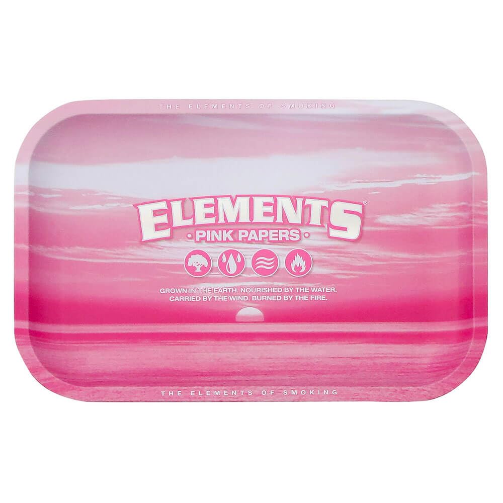 Vastu Pink Elements Medium Rolling Tray - Tobacco Rolling Storage Tray, 27.5Cm X 17.5Cm,