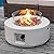COSIEST Outdoor Propane Fire Pit Coffee Table, 28-inch Terrazzo Round Base Patio Heater, Certified, 40,000 BTU Stainless Steel Burner, Wind Guard, Free Lava Rocks, Waterproof Cover