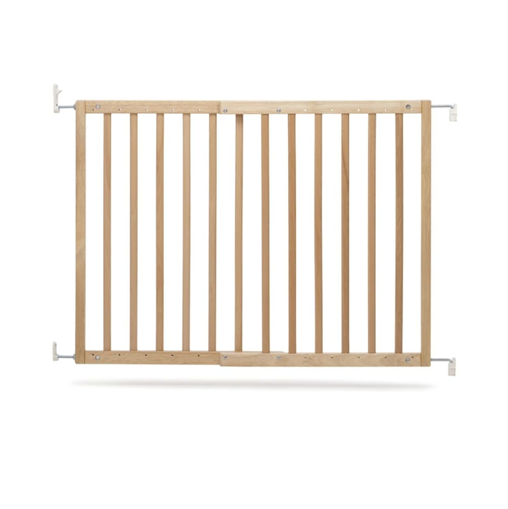 Safetots Robustes Holz Babygitter für Treppen, Natur, 63.5 cm - 105.5 cm, Holz Schraubgitter, Schraubbefestigung als Sicherheitssperre, stilvolles Design und praktisches Sicherheitsgitter
