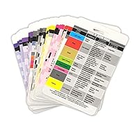 Krankenschwestern-Set, 30 vertikale Ausweiskarten, Krankenschwestern, Laborwerte, EKG, Vitalität und mehr (in englischer Sprache) Ausgezeichnetes Geschenk für Krankenschwestern