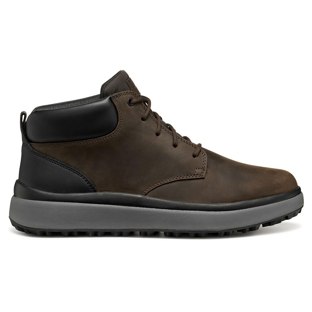Geox Hombre Café Negro Bota Para U Granito + Grip Ankle Boot, 39 Eu