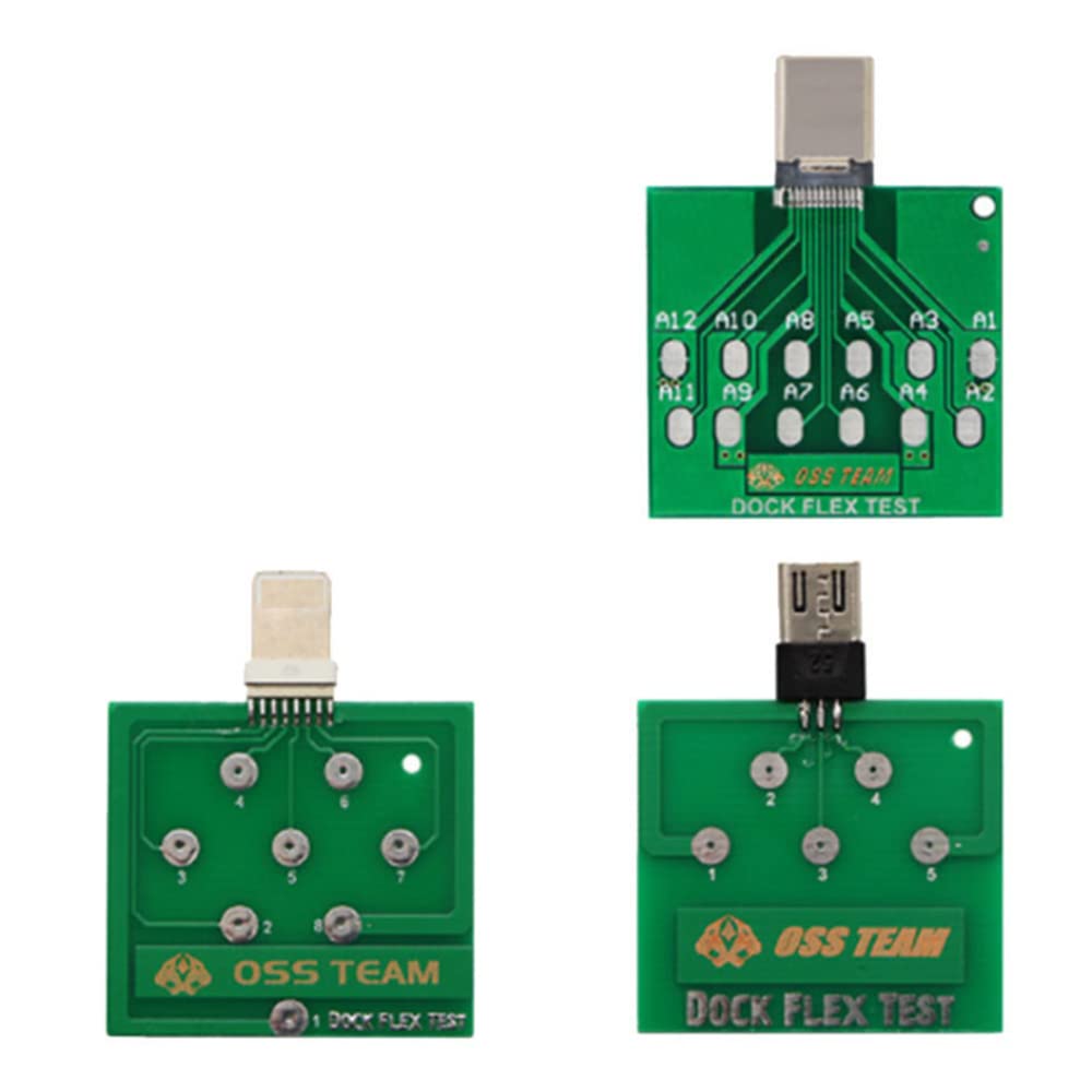 3 unidades – USB Dock Flex Test Board para 12 11 Android Phone U2 batería Power Charge Dock Flex Test Tool
