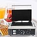 GXFCHYL 1500W Commercial Waffle Make 10 Grids Electric Waffle Iron Non-Stick Industrial Belgian Waffle Maker Machine Stainless Steel Temperature and Time Control for Restaurant Snack Bar