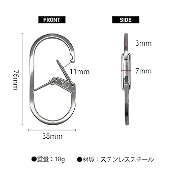 ざぁーす カラビナ 4個セット＋ アシモクラフツ roadie_no_bar 楽天市場】ほりにし アウトドア グッズ ちびにし＋Trimmers 別注