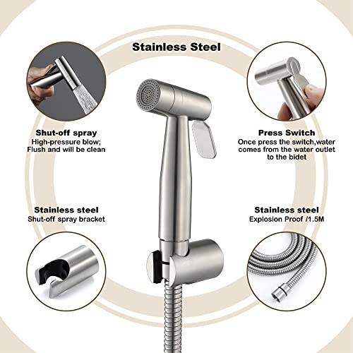 Pulvérisateur de toilette pour bidet pour une fraîcheur quotidienne et un entretien facile