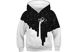 Teen Boys Girls Galaxy 3D Printed Novelty Hoodies