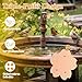Teecyhooo 4 Pcs Bird Bath Copper Disk, 0.6mm Thick Reinforced 99.99% Pure Copper Purification Disk, Pure Disc Cleaner with 3 Point Support, for Outdoor Bird Bowls, All Seasons