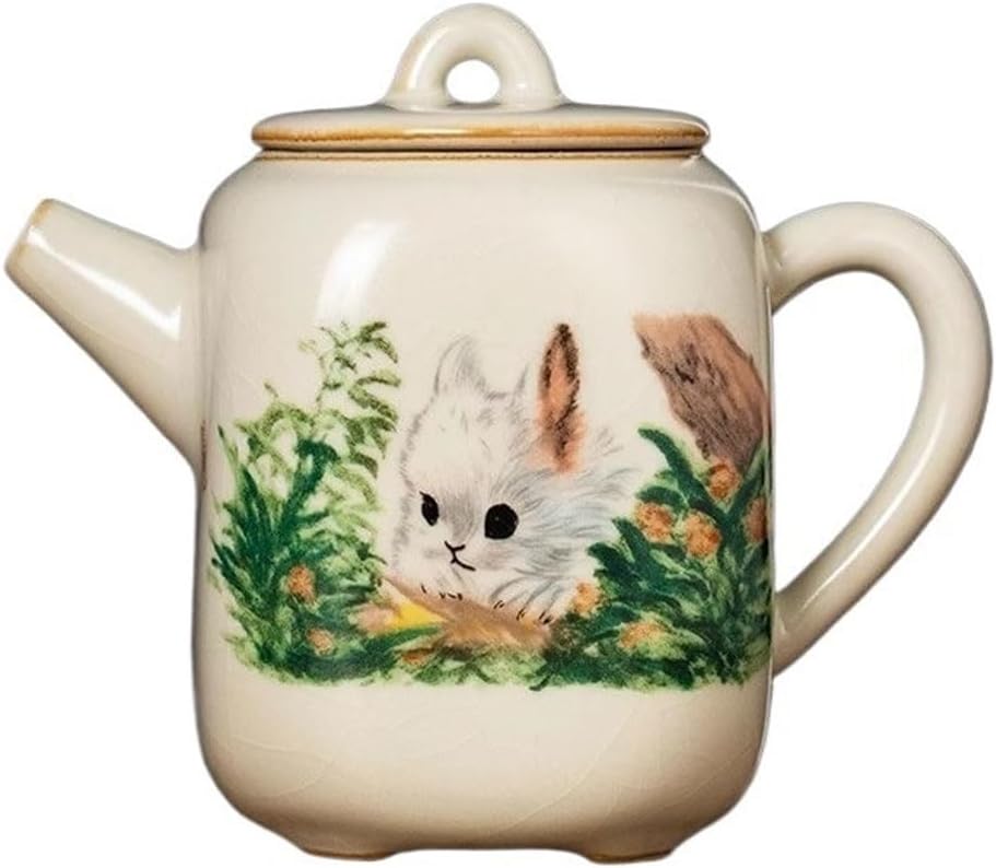 Ceramic Teapot Kung Fu Tea Set 180ML Household Tea Kettle Exquisite Tea Brewing Pot Single Pot Tea Pot Ceramic