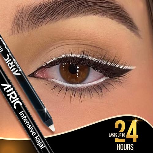 Image of Auric Intensiv Kajal Pencil (1.2g) I Long Lasting, Water Proof, Smudge Proof, Hypoallergenic, Easy-to-apply I Ophthalmologically Tested I (Serene White)