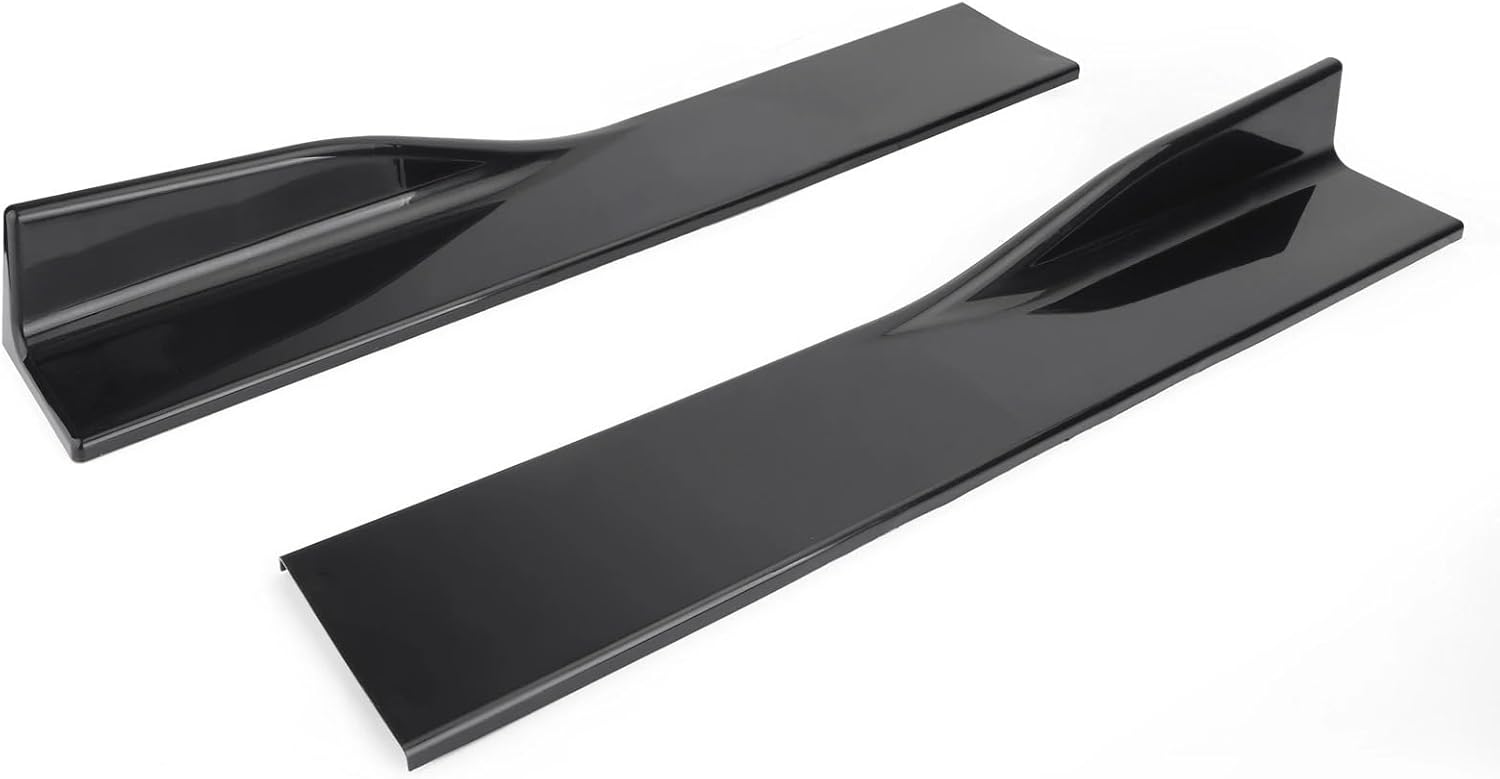 78.7" Side Skirt Splitter Spoiler Lip Rocker Panel Extensions Body Kit Car Bumpers Compatible For Lexus RC350 RC300 F 2015-2022(Black)